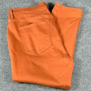 a.n.a Women's Orange Ankle & Cropped Jeans